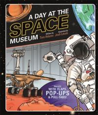 Book Cover for A Day at the Space Museum by Tom Adams
