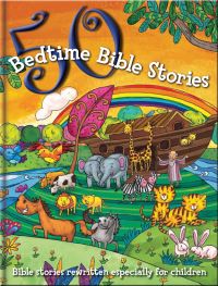 Book Cover for 50 Bible Bedtime Stories by 