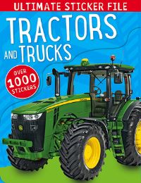Book Cover for Ultimate Sticker File Tractors and Trucks by Make Believe Ideas