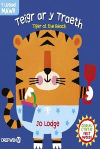 Book Cover for Teigr Ar Y Traeth by Jo Lodge, Elin Meek