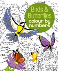 Book Cover for Birds & Butterflies Colour by Numbers by Sara Storino, Arpad Olbey
