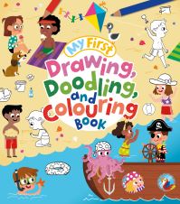 Book Cover for My First Drawing, Doodling, and Colouring Book by Kasia Dudziuk, Jo Moon