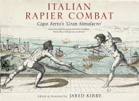 Book Cover for Italian Rapier Combat by Ridolfo Capoferro