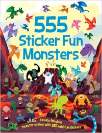 Book Cover for 555 Sticker Fun - Monsters Activity Book by Oakley Graham
