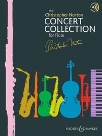 Book Cover for Concert Collection for Flute and Piano Book/Online Audio by Christopher Norton