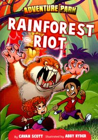 Book Cover for Rainforest Riot by Cavan Scott