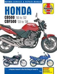 Book Cover for Honda CB500 Service and Repair Manual by 