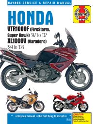 Book Cover for Honda VTR1000F (FireStorm, Superhawk) and XL1000V (Varadero) Service and Repair Manual by 