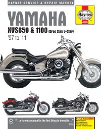 Book Cover for Yamaha XVS650 & 1100 (Drag Star, V-Star) Service and Repair Manual by Phil Mather