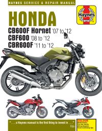 Book Cover for Honda CB600 Hornet, CBF600 & CBR600F (07 - 12) by Matthew Coombs