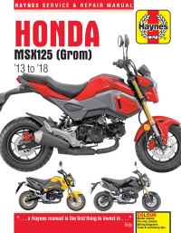 Book Cover for Honda MSX125 (Grom) by Matthew Coombs