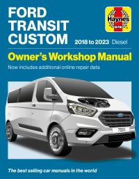 Book Cover for Ford Transit Tourneo Custom 2018-2023 Diesel by Haynes Publishing