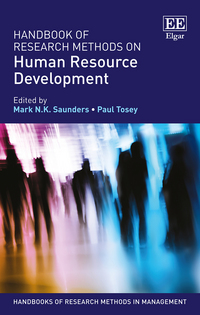 Book Cover for Handbook of Research Methods on Human Resource Development by M N K Saunders, Paul Tosey