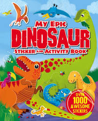 Book Cover for My Giant Cool Dinosaur Sticker Activity Book by Igloobooks