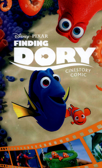 Book Cover for Finding Dory Cinestory Comic by Pixar Firm