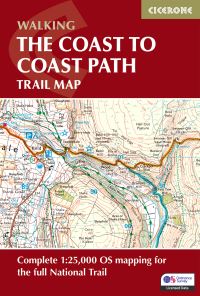 Book Cover for Walking the Coast to Coast Path Trail Map by Terry Marsh