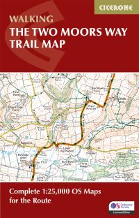 Book Cover for The Two Moors Way Trail Map by Sue Viccars