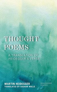 Book Cover for Thought Poems by Martin Heidegger