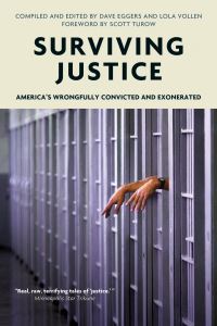 Book Cover for Surviving Justice by Lola Vollen, Dave Eggers, Noria Jablonski, Scott Turow