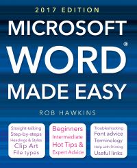 Book Cover for Microsoft Word Made Easy by Rob Hawkins