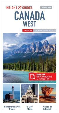 Book Cover for Insight Guides Travel Map Canada West by Insight Guides