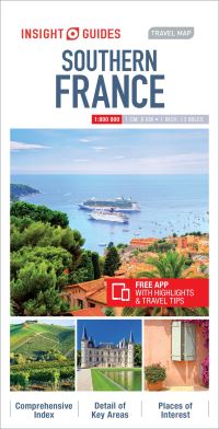 Book Cover for Insight Guides Travel Map Southern France by Insight Guides
