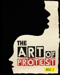 Book Cover for The Art of Protest by Jo Rippon, Amnesty International