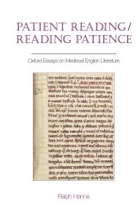 Book Cover for Patient Reading/reading Patience by Ralph Hanna