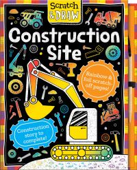 Book Cover for Scratch and Draw Construction Site - Scratch Art Activity Book by Arthur Over