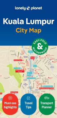 Book Cover for Lonely Planet Kuala Lumpur City Map by Lonely Planet