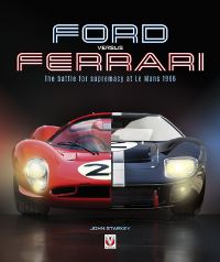 Book Cover for Ford Versus Ferrari by John Starkey