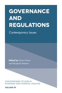 Book Cover for Governance and Regulations' Contemporary Issues by Pierpaolo Marano, Simon Grima
