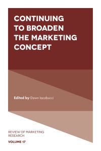 Book Cover for Continuing to Broaden the Marketing Concept by Dawn Iacobucci