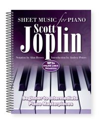 Book Cover for Scott Joplin: Sheet Music for Piano by Alan Brown, Cliff Douse