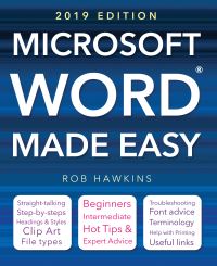 Book Cover for Microsoft Word Made Easy by Rob Hawkins