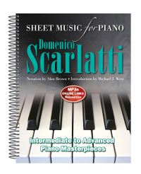 Book Cover for Domenico Scarlatti: Sheet Music for Piano by Alan Brown, Michael J West