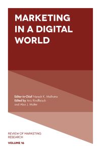 Book Cover for Marketing in a Digital World by Aric Rindfleisch, Alan J Malter