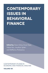 Book Cover for Contemporary Issues in Behavioral Finance by International Applied Social Science Congress