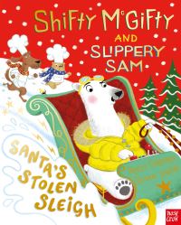 Book Cover for Santa's Stolen Sleigh by Tracey Corderoy, Steven Lenton