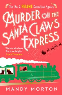 Book Cover for Murder on the Santa Claws Express by Mandy Morton