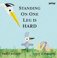 Book Cover for Standing on One Leg Is Hard by Erika McGann