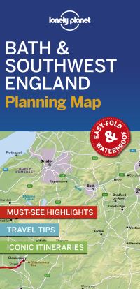 Book Cover for Lonely Planet Bath & Southwest England Planning Map by Lonely Planet