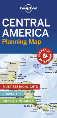 Book Cover for Lonely Planet Central America Planning Map by Lonely Planet