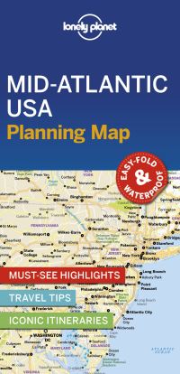 Book Cover for Lonely Planet Mid-Atlantic USA Planning Map by Lonely Planet