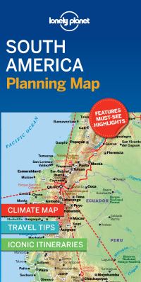 Book Cover for Lonely Planet South America Planning Map by Lonely Planet