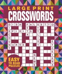 Book Cover for Large Print Crosswords by Eric Saunders