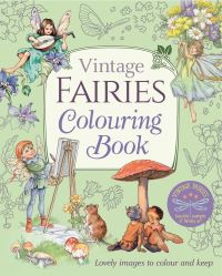 Book Cover for Vintage Fairies Colouring Book by Margaret Tarrant