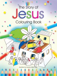 Book Cover for The Story of Jesus Colouring Book by Bethan James