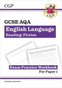 Book Cover for GCSE English Language AQA Reading Fiction Exam Practice Workbook (For Paper 1) - Inc. Answers by CGP Books