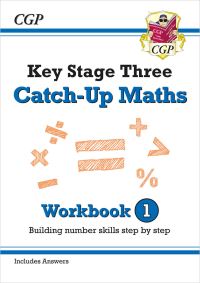 Book Cover for KS3 Maths Catch-Up Workbook 1 (With Answers) by CGP Books